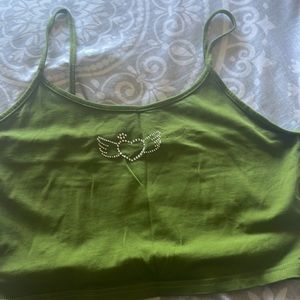 Shein bedazzled heart Tank